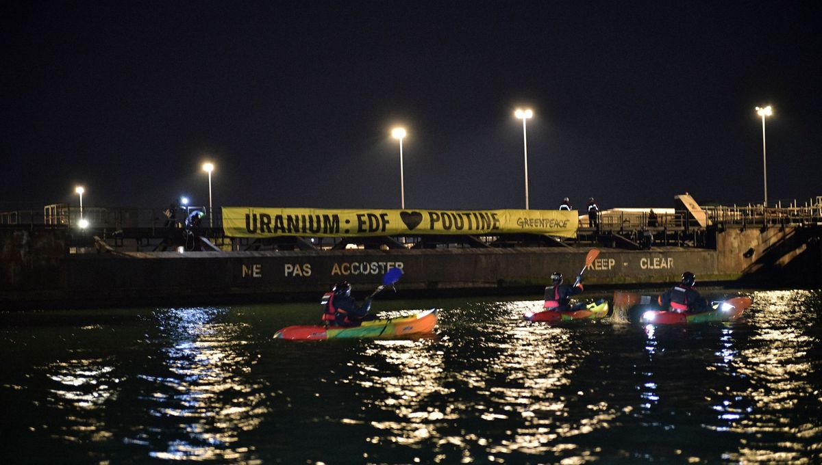 Cargo bloqué à Dunkerque : Greenpeace dénonce une cargaison d’uranium russe